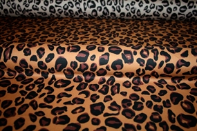 Bomuld med leopard print