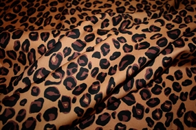 Bomuld med leopard print