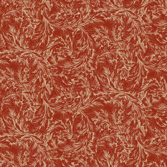 William Morris stof \'Acanthus Scroll Red\'