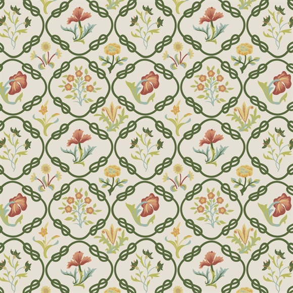 William Morris stof \'May\'s Coverlet Twiningvine\'