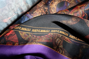 Twillvævet viskose satin Cavalli